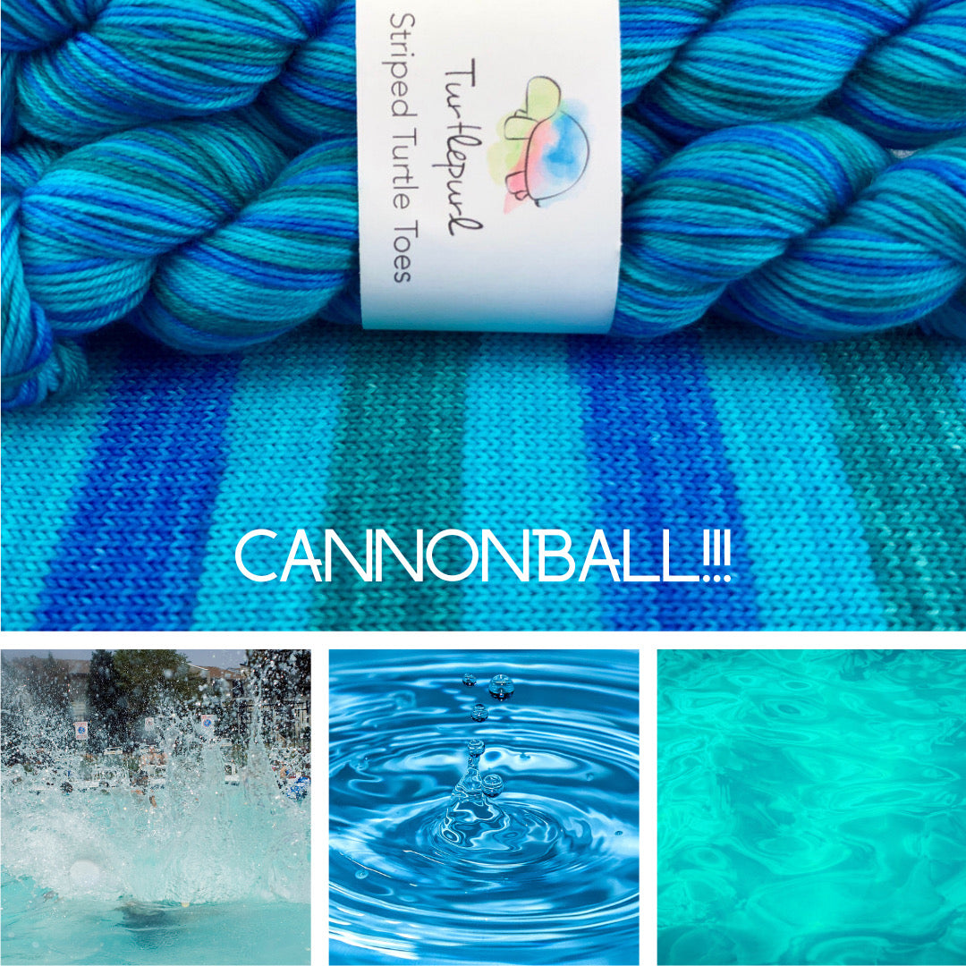 Cannonball Self-striping sock yarn