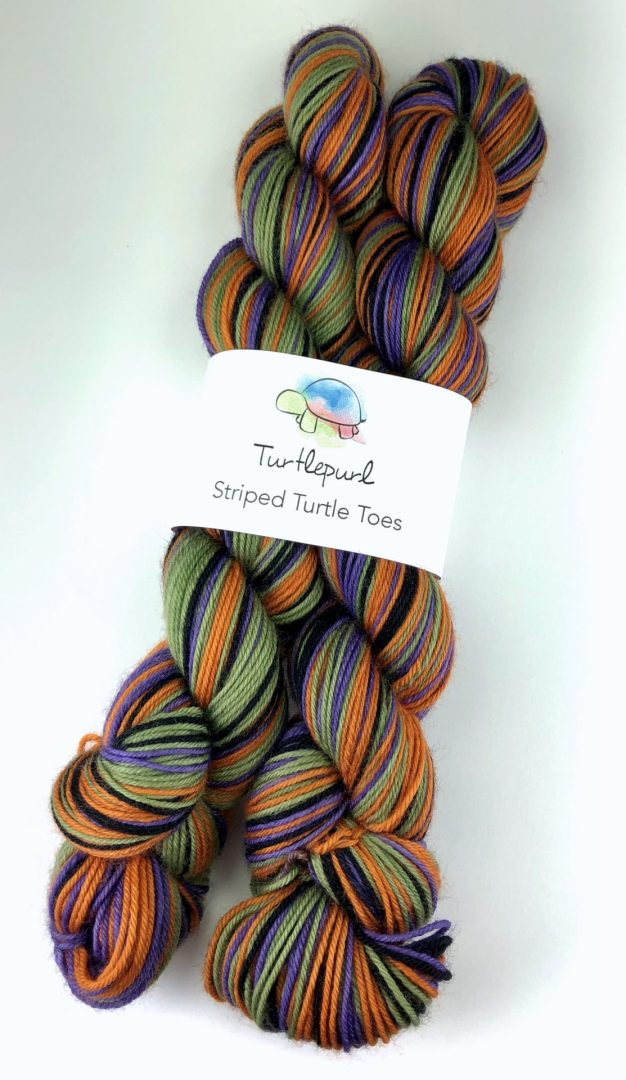 Bewitching Hand-dyed self-striping yarn for socks