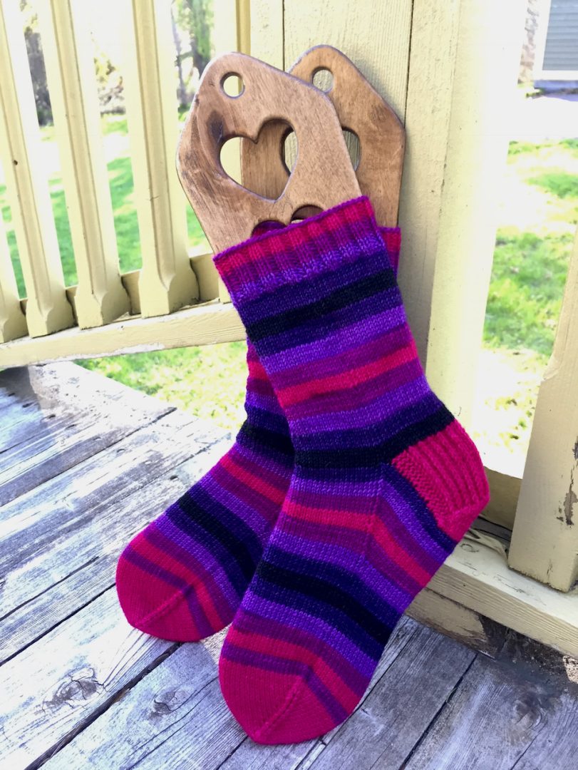 Derby self-striping sock yarn