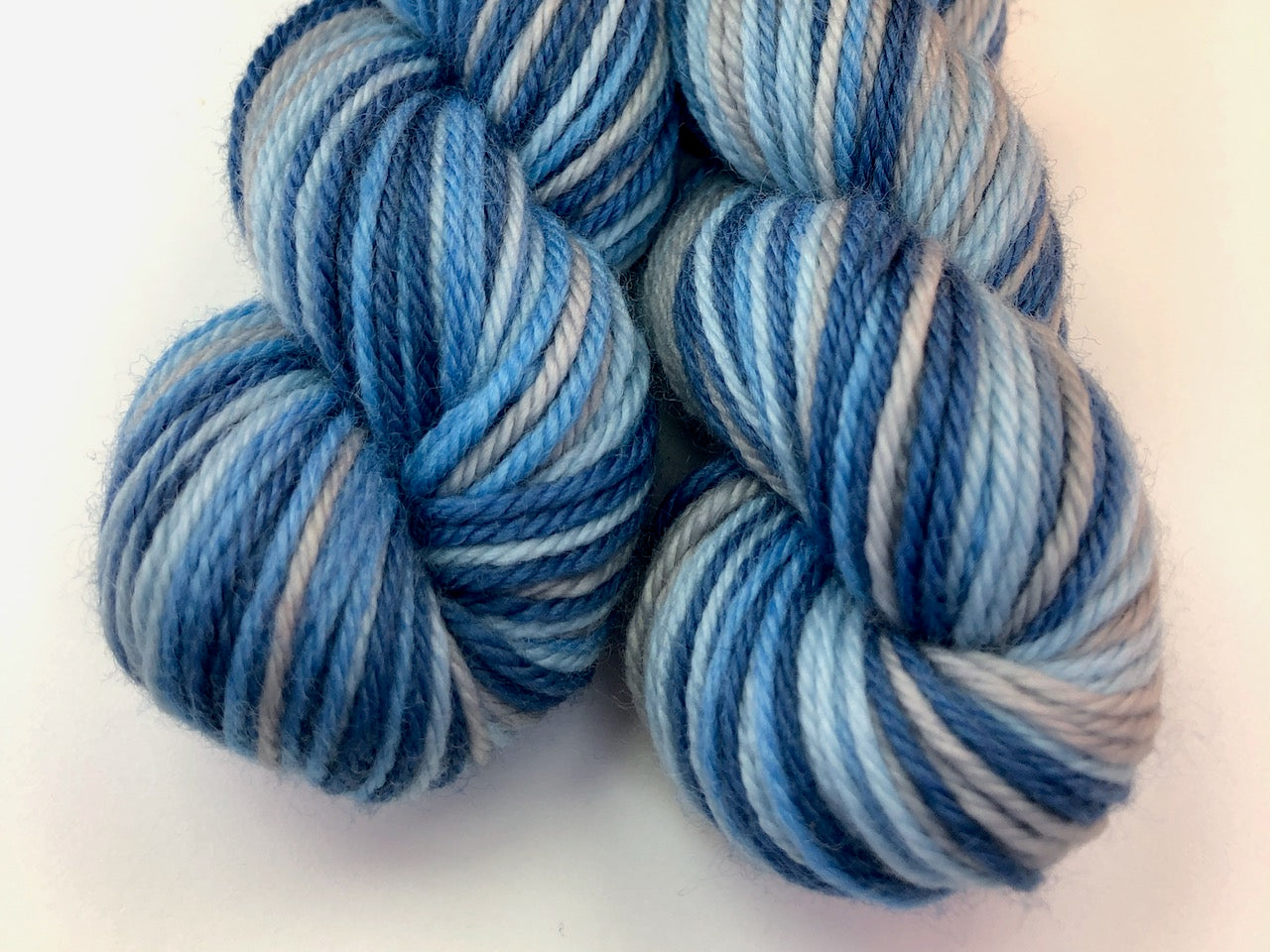 Diamond dungarees self-striping sock yarn