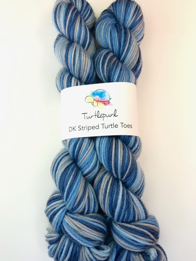 Diamond dungarees self-striping sock yarn