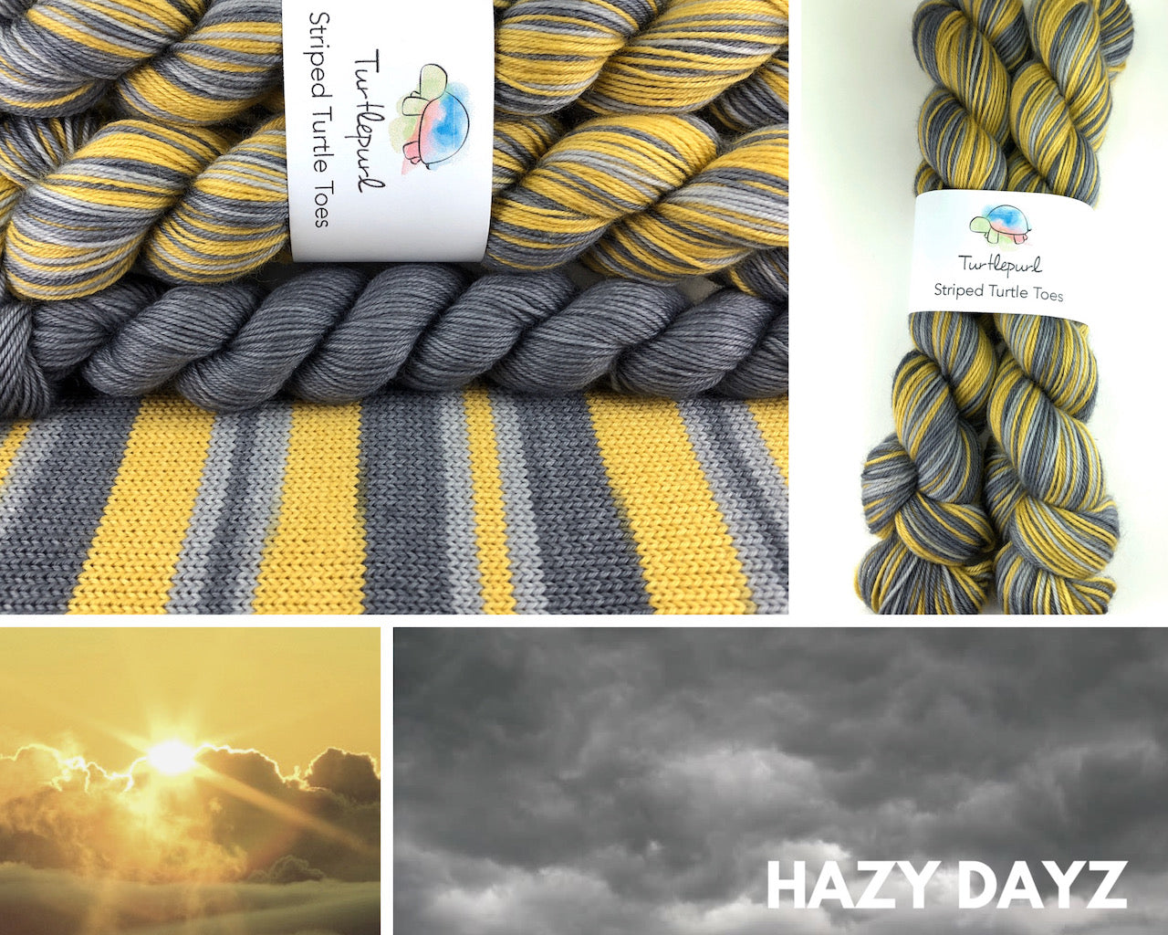 Hazy days self-striping sock yarn