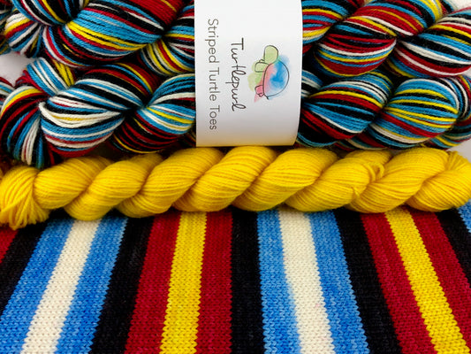  Imposters self-striping sock yarn