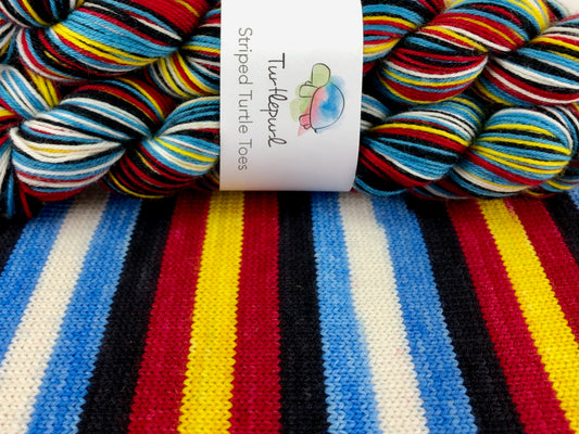  Imposters self-striping sock yarn