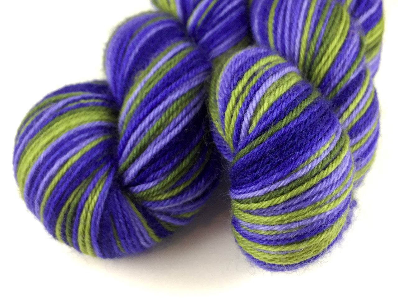 Iris self-striping sock yarn