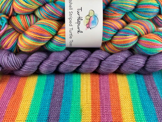 Joy self-striping sock yarn
