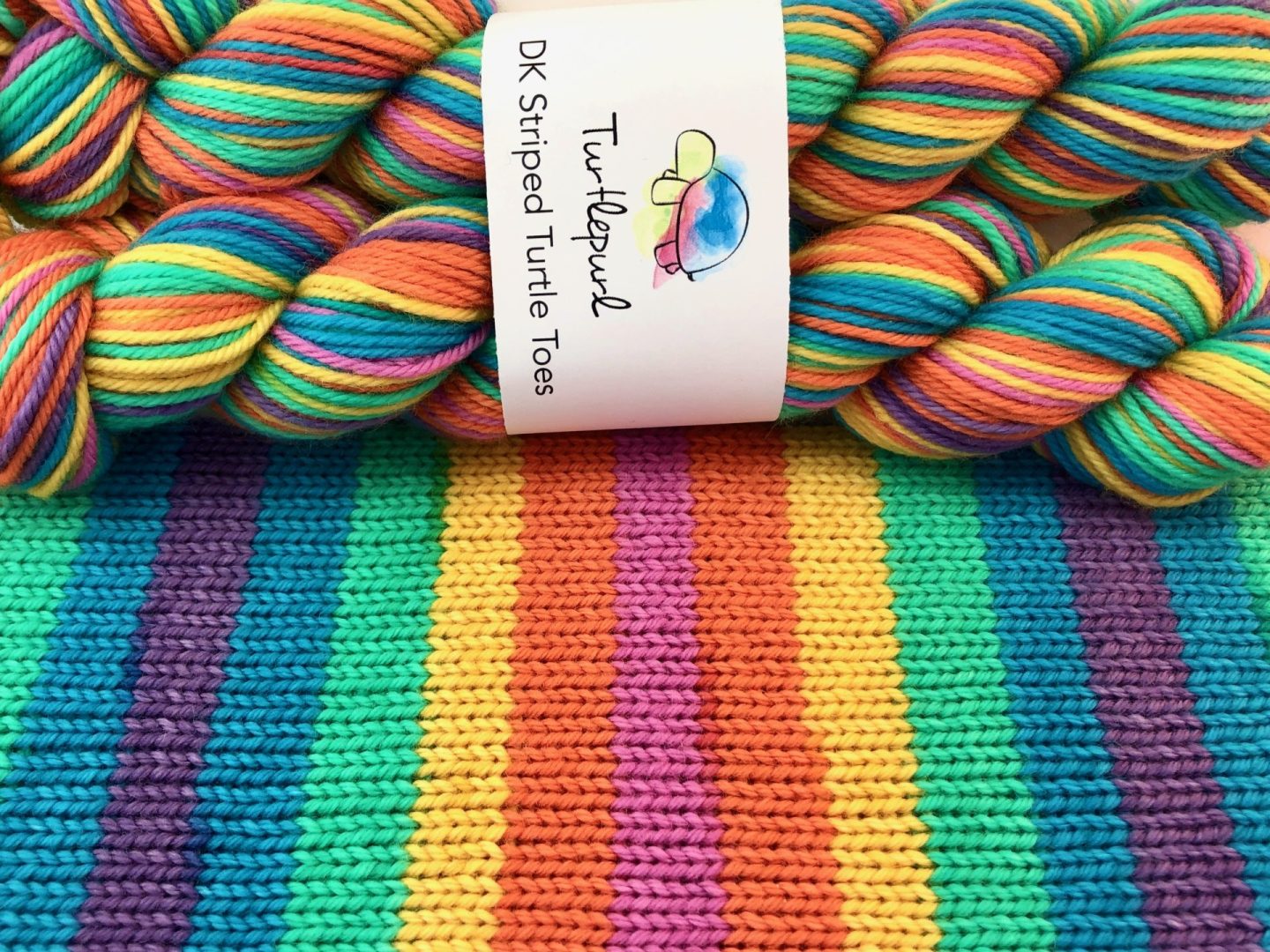 Joy self-striping sock yarn