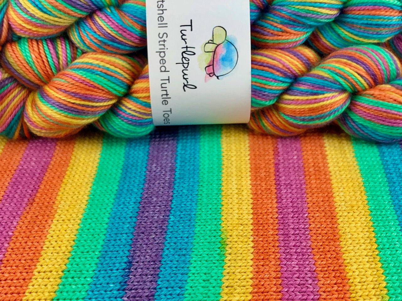 Joy self-striping sock yarn