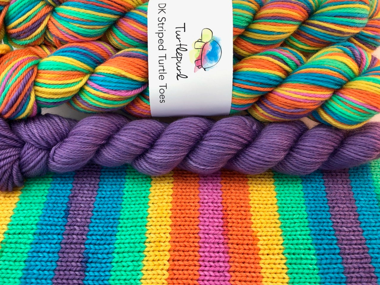 Joy self-striping sock yarn