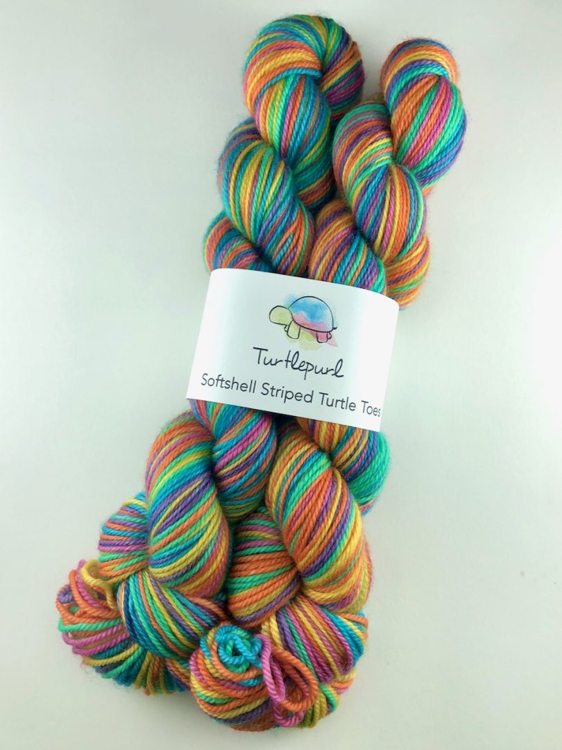 Joy self-striping sock yarn