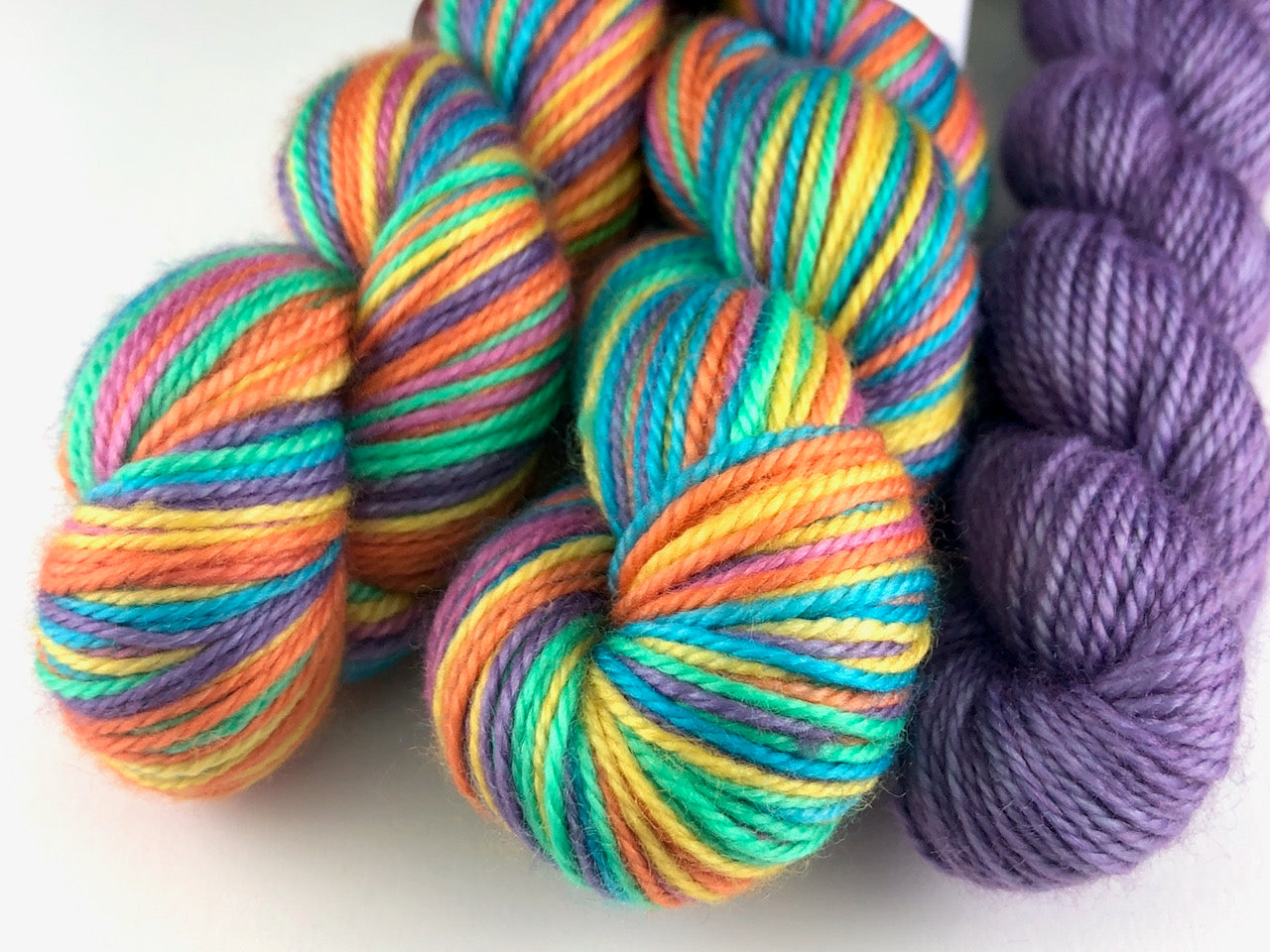 Joy self-striping sock yarn