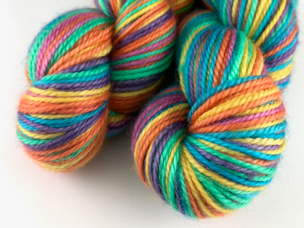 Joy self-striping sock yarn