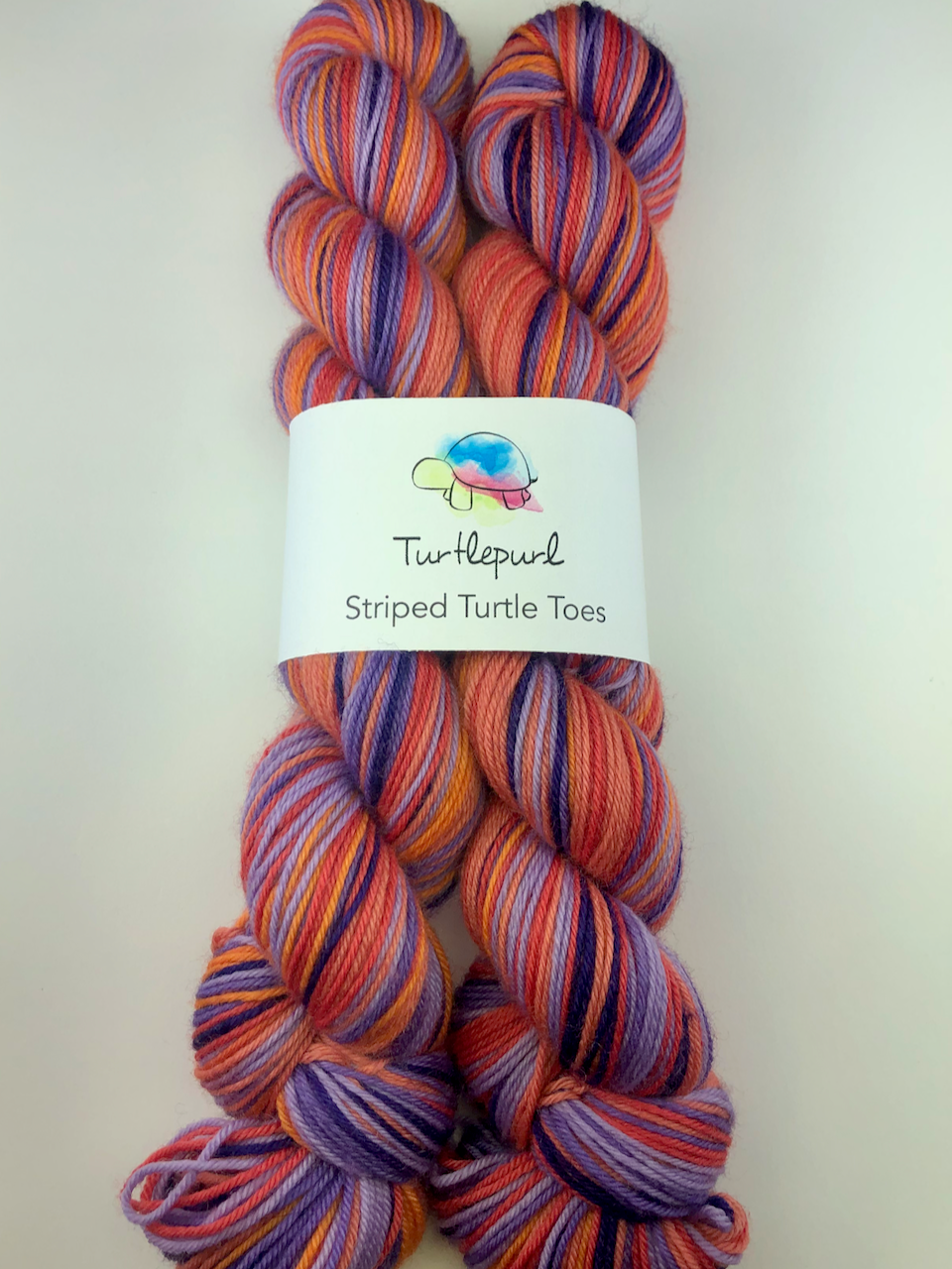 Lavendar sunrise Self-striping sock yarn