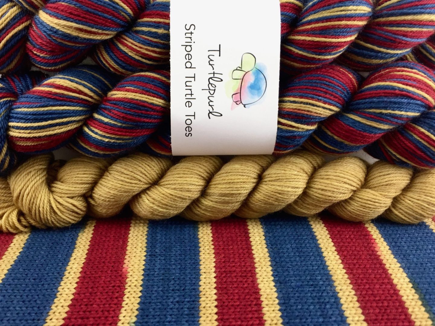 Old glory self-striping sock yarn