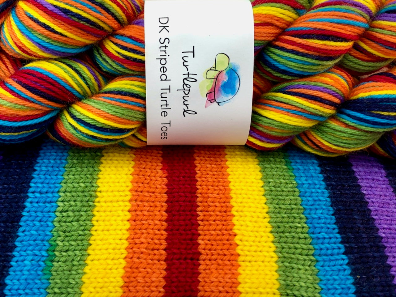 Om self-striping sock yarn