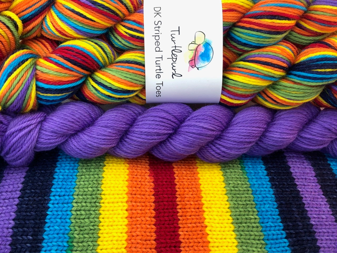 Om self-striping sock yarn