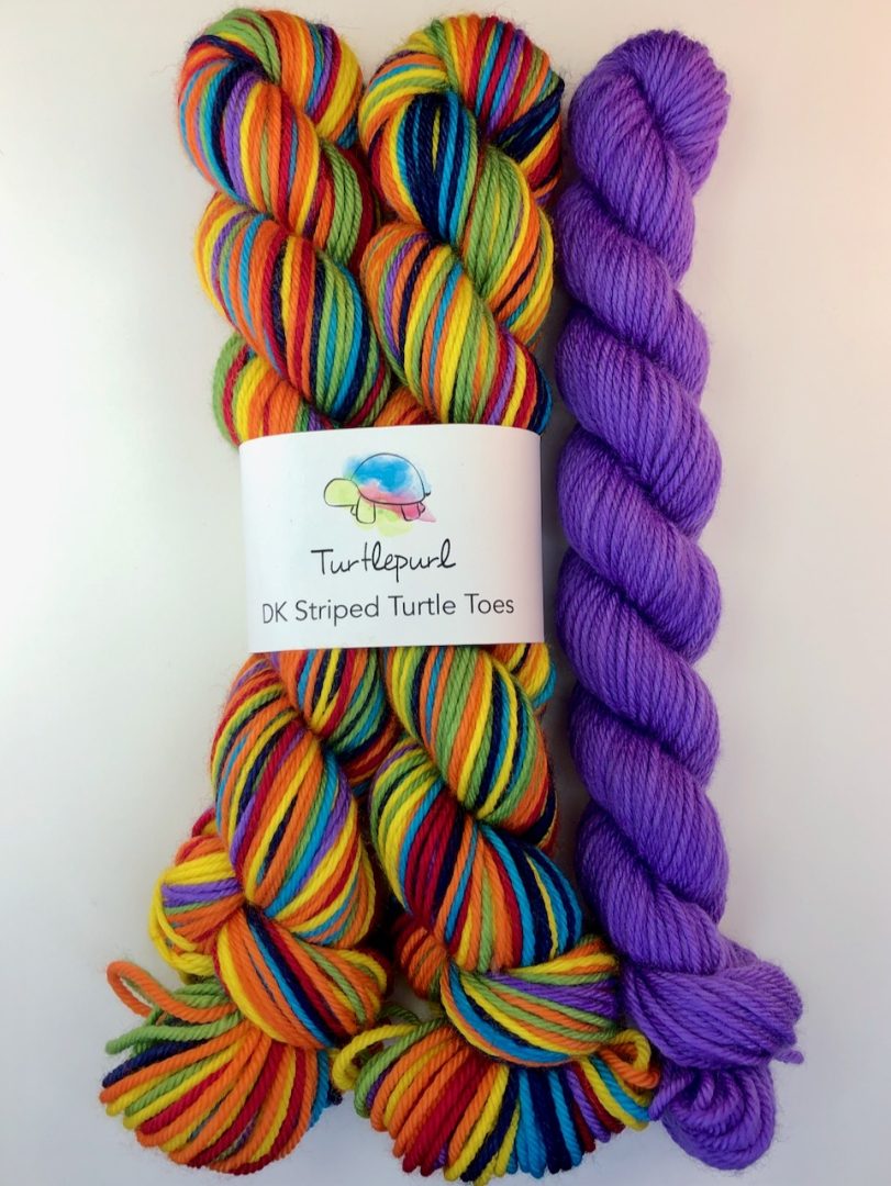 Om self-striping sock yarn