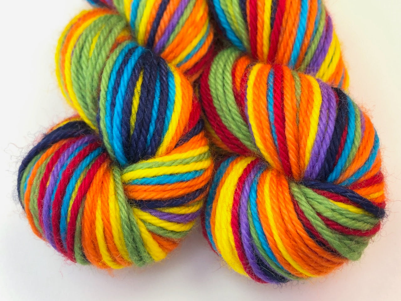 Om self-striping sock yarn