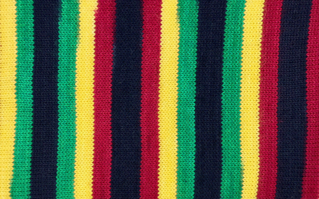 Rasta self-striping sock yarn