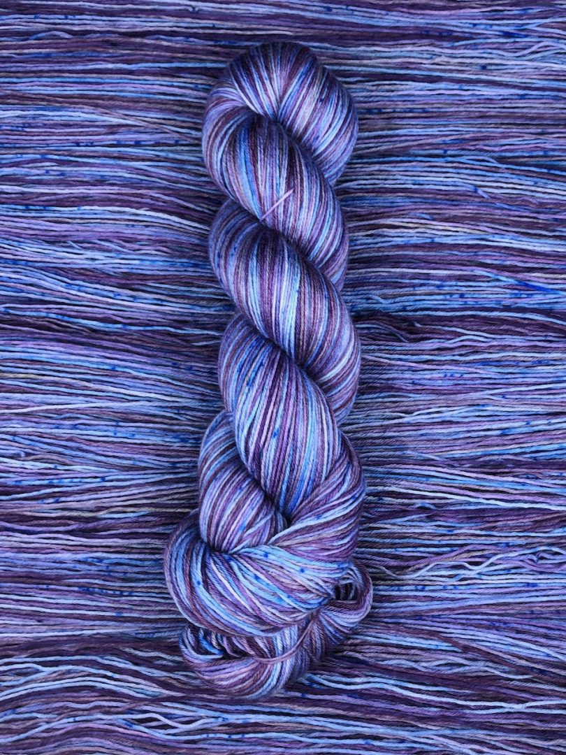 Six turtles heavy lace self-striping sock yarn