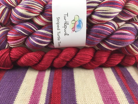 Tangled love self-striping sock yarn