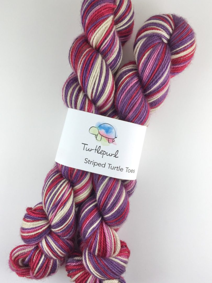 Tangled love self-striping sock yarn