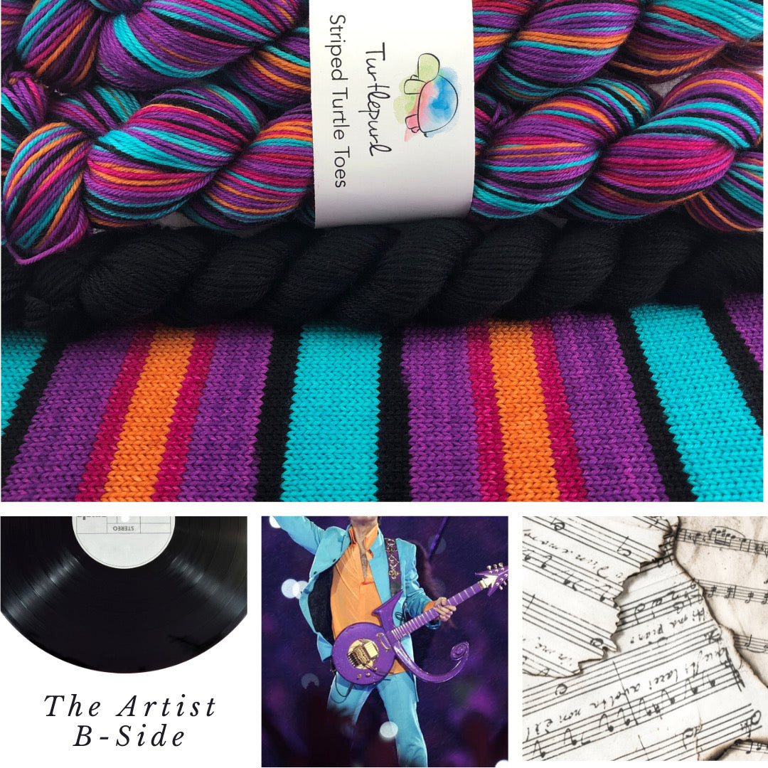 The Artist B-Side self-striping sock yarn