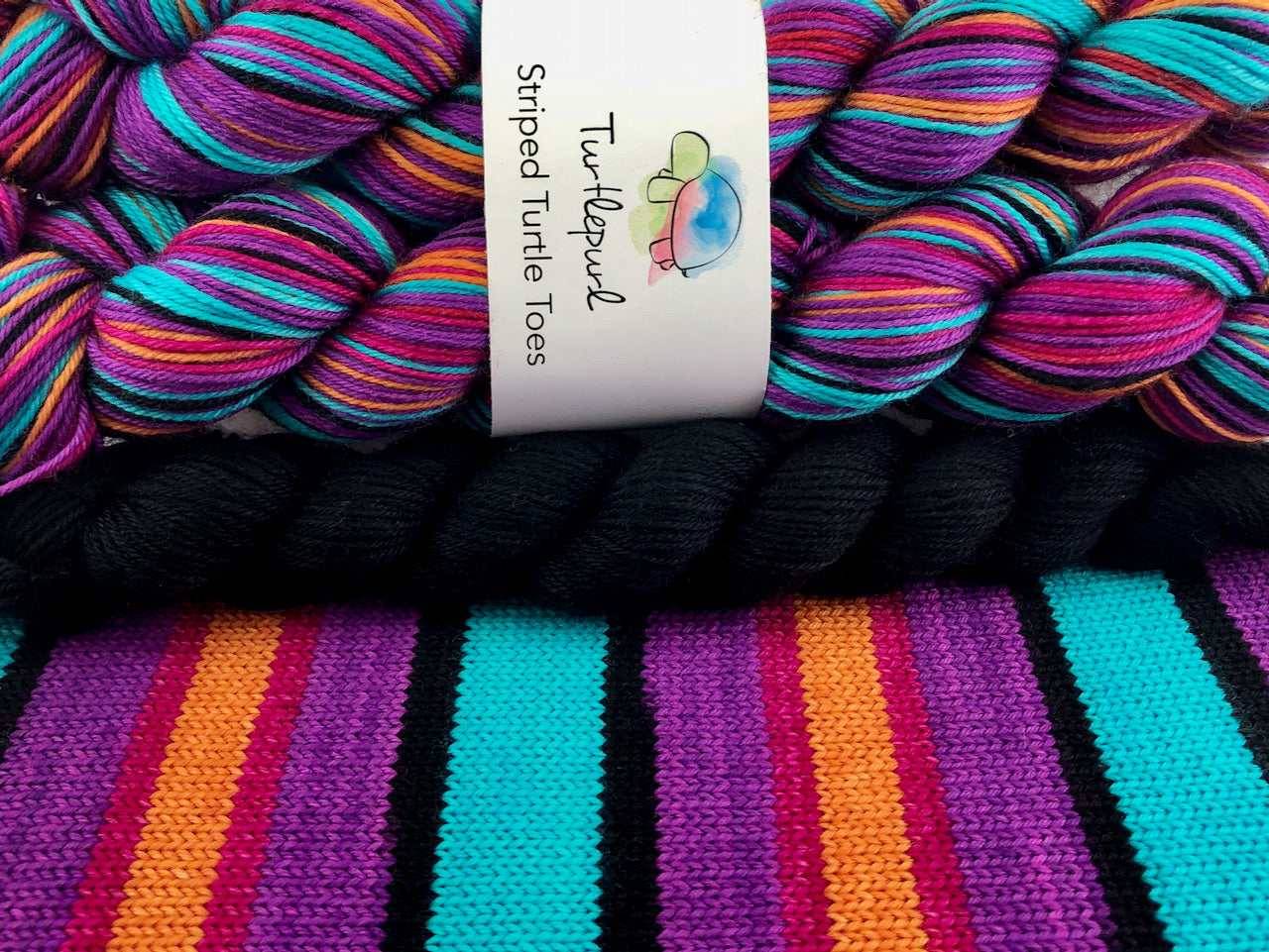 The Artist B-Side self-striping sock yarn