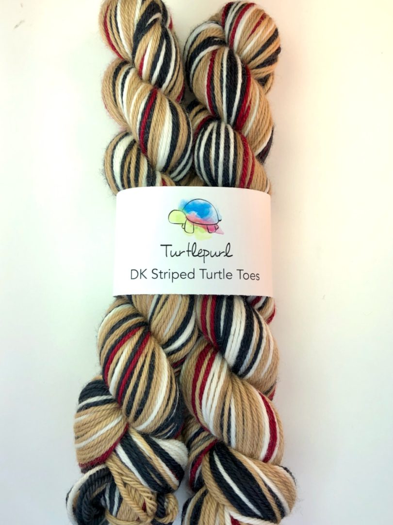 Trenchcoat self-striping sock yarn