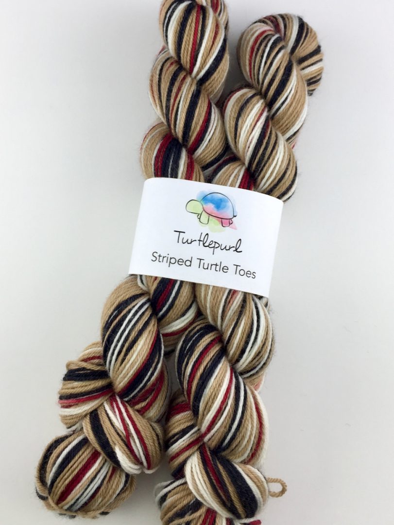 Trenchcoat self-striping sock yarn