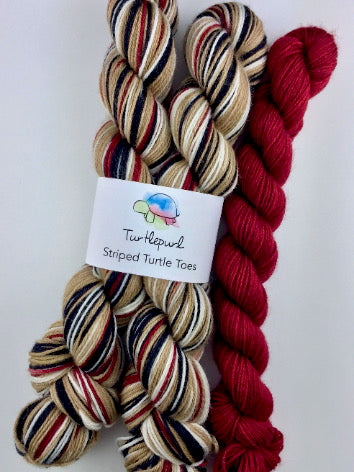 Trenchcoat self-striping sock yarn