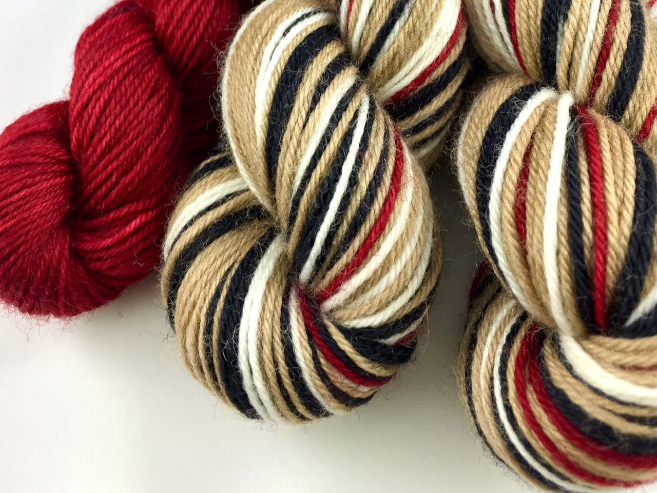 Trenchcoat self-striping sock yarn